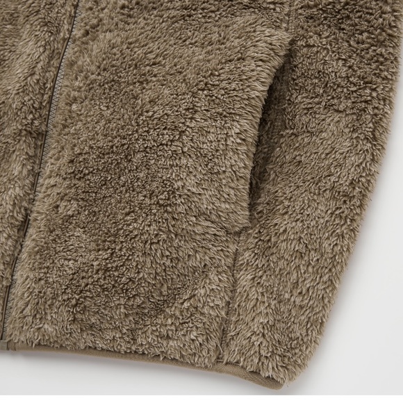 Uniqlo fluffy yarn fleece full zip jacket - Picture 4 of 9